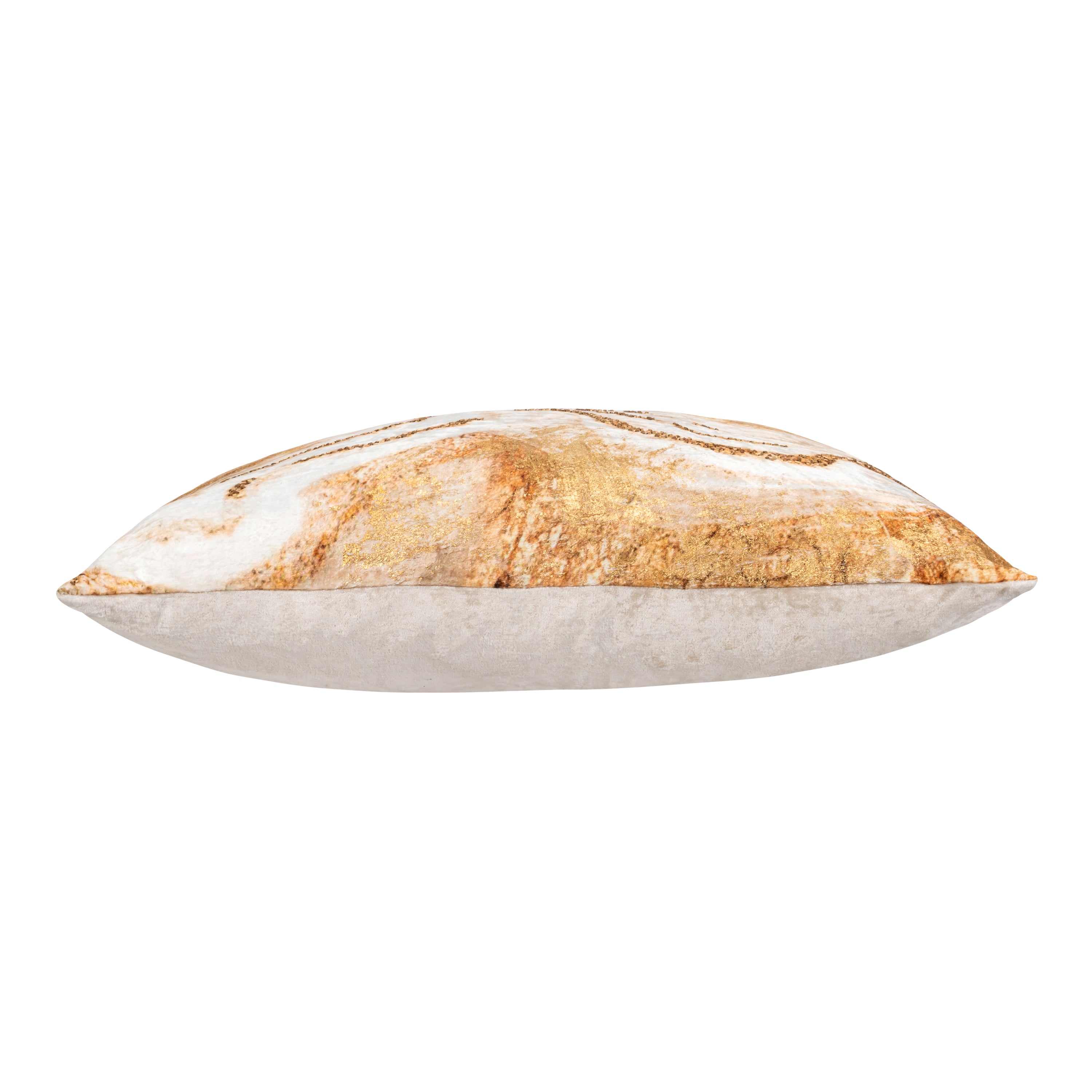 Zer Beige Velvet Pillow