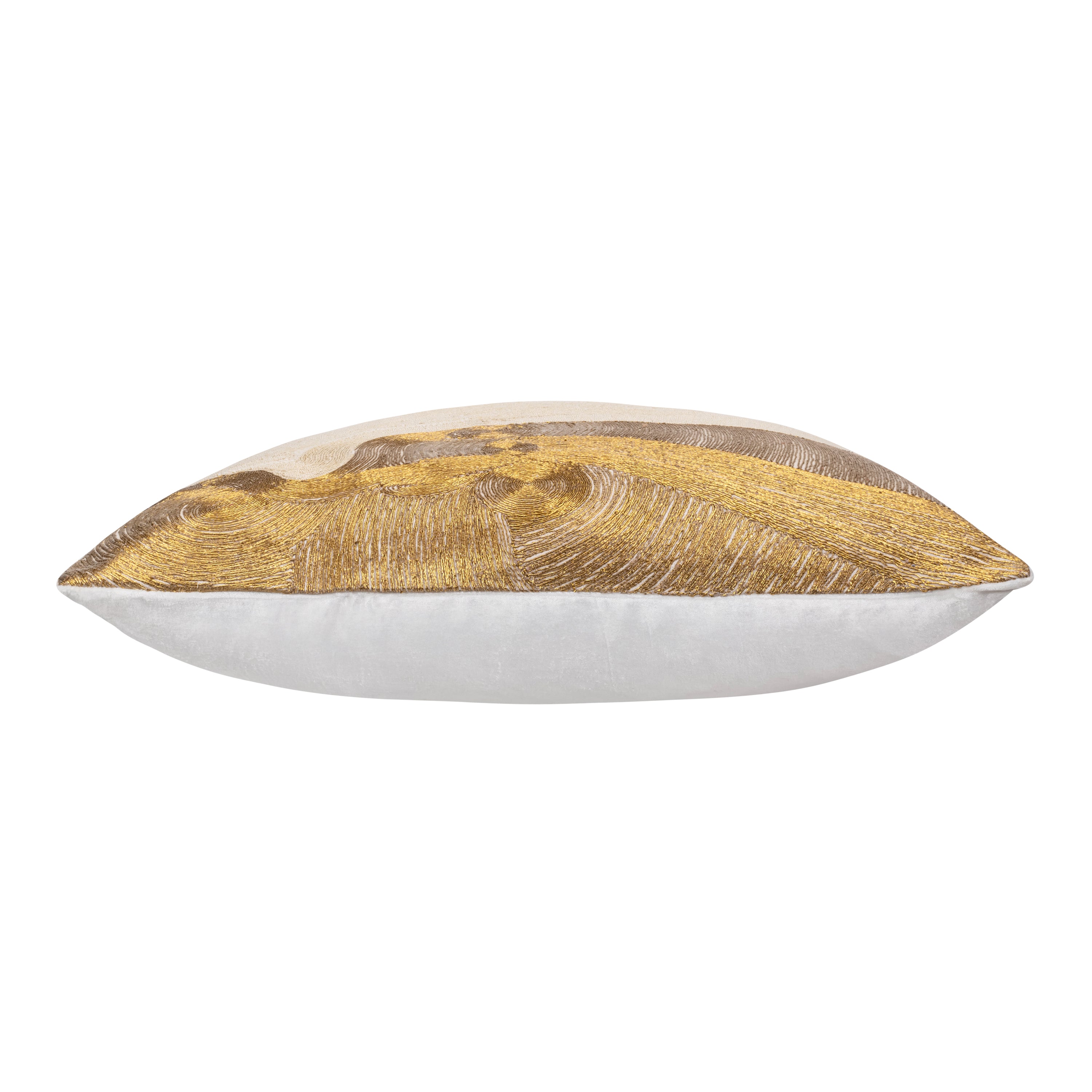 Zer Ivory And Gold Pillow