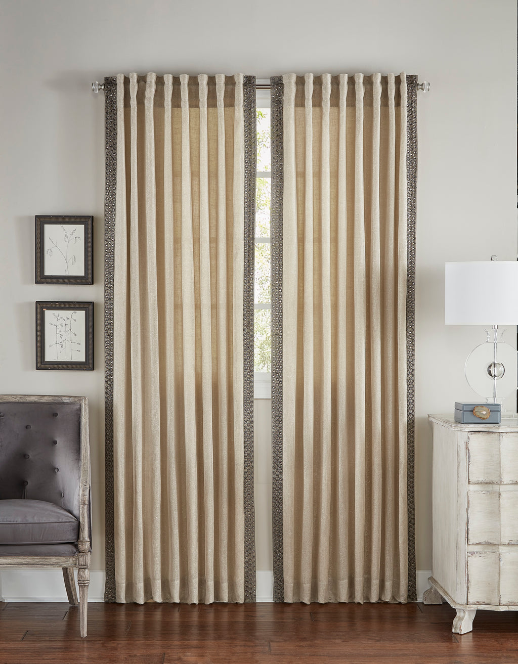 Zia Wheat Linen Panel