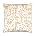Zora Ivory And Gold Pillow