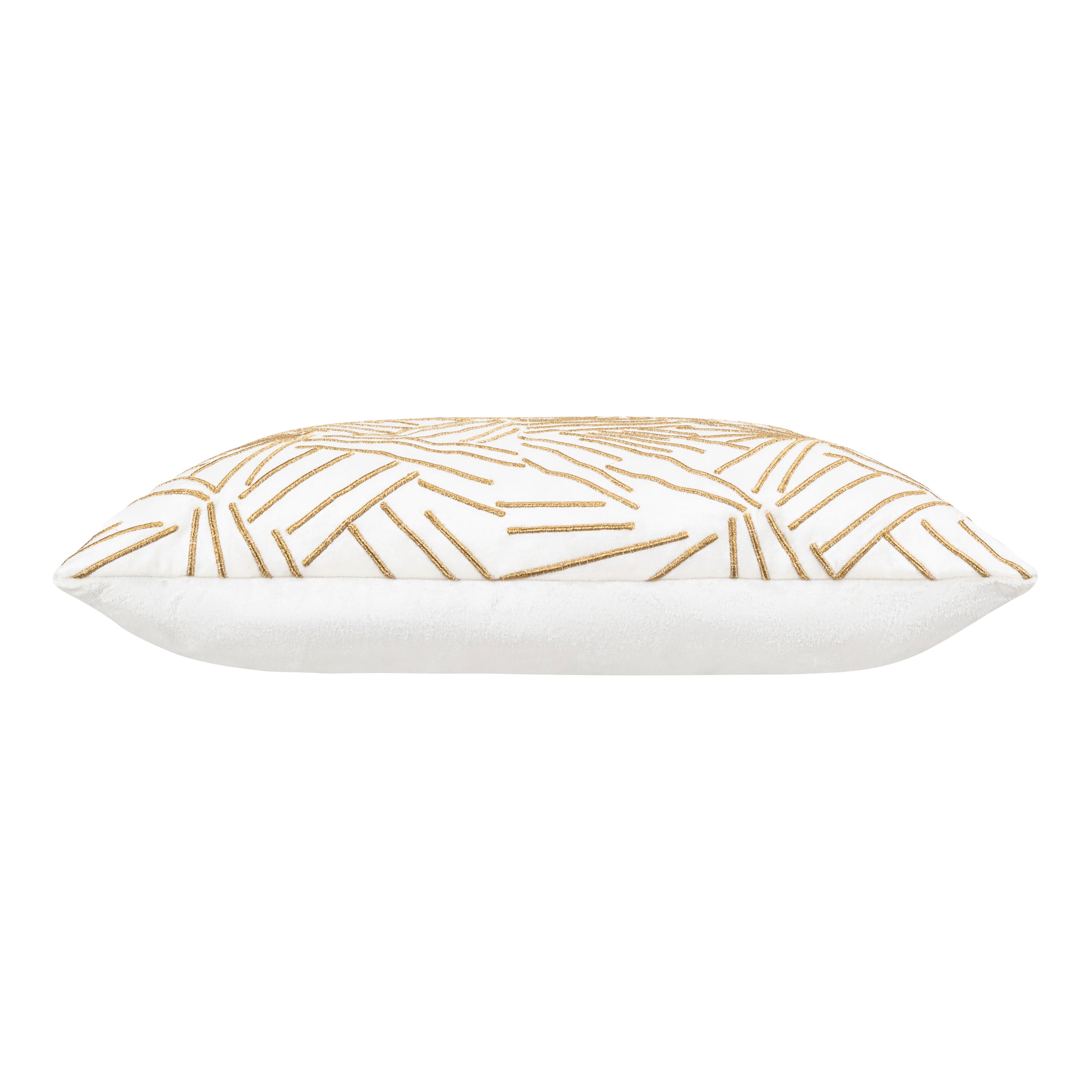 Zora Ivory And Gold Pillow